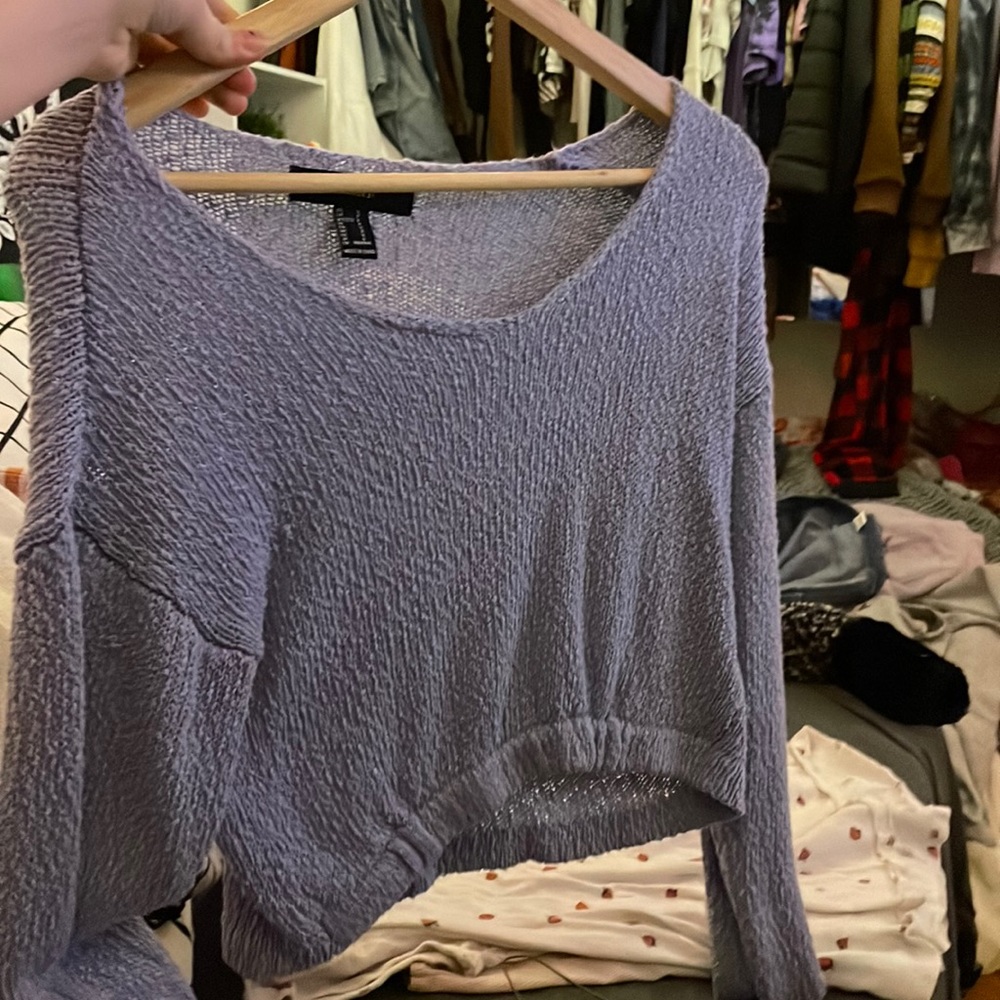 Lame blue sweater